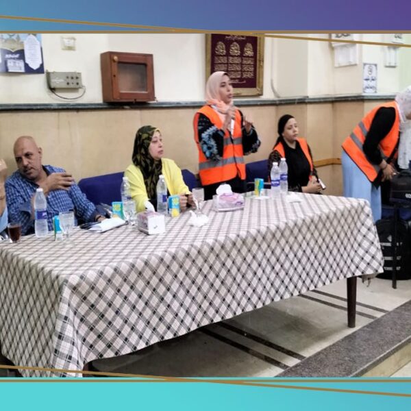جانب من حضور لمحاضرة معا لبيئة افضل