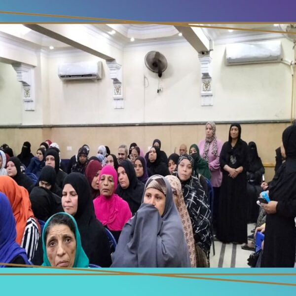 جانب من حضور لمحاضرة معا لبيئة افضل