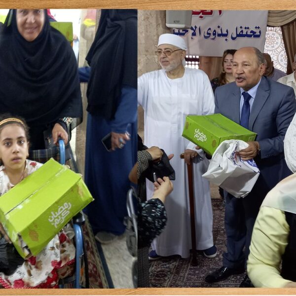 الحاضرين في حفل تكريم ذوى القدرات الخاصة بالجمعية الشرعية بالمطرية